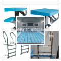 swimming pool platform, ladder accessory